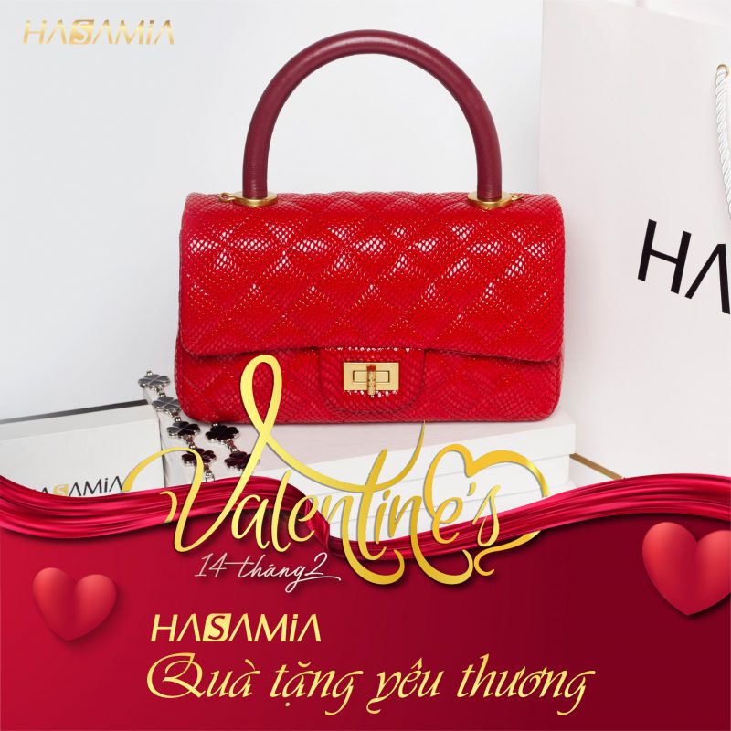 Túi xách da cao cấp Hasamia - Món quà Valentine yêu thích nhất của nàng 